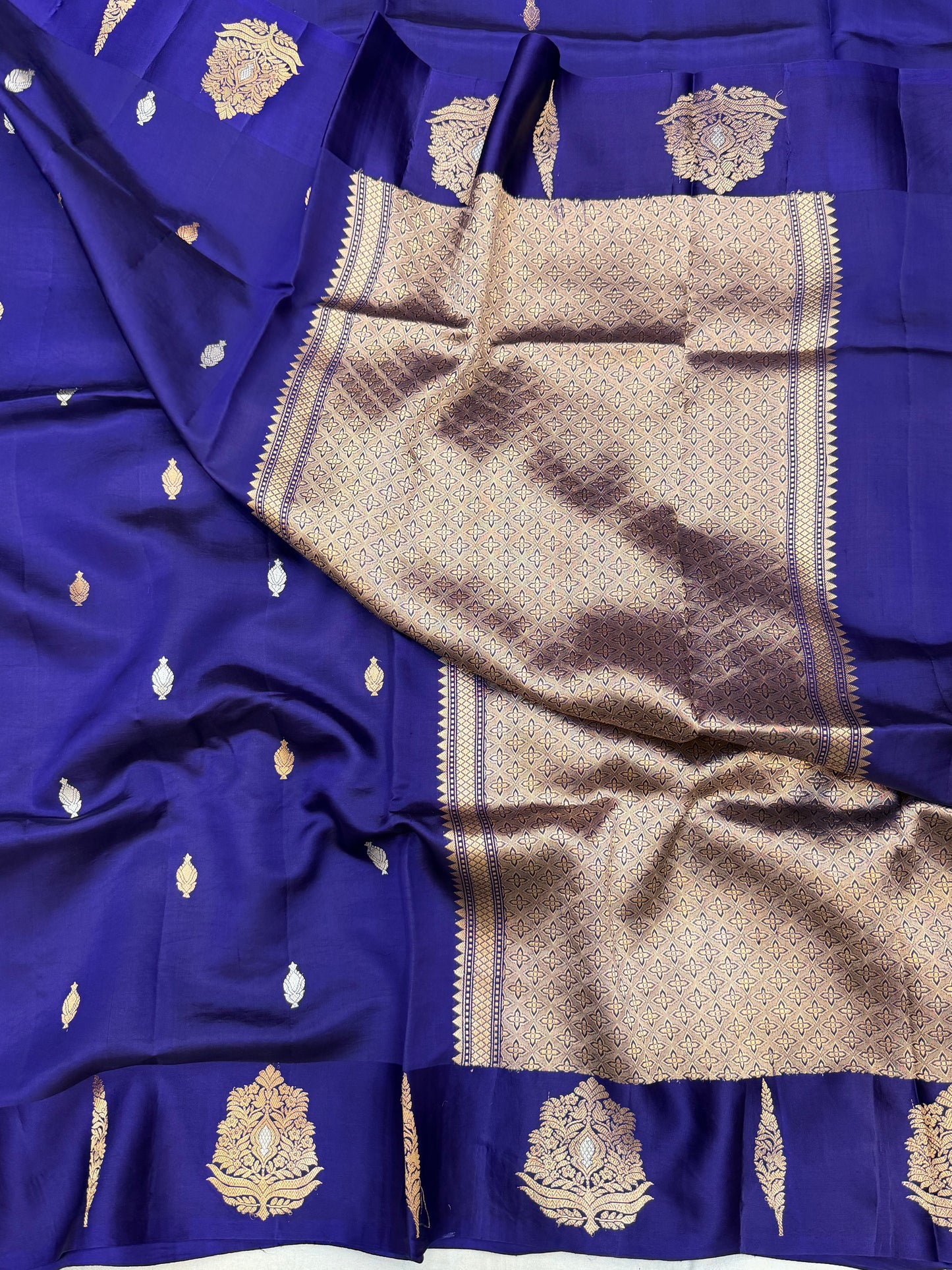 Pure Mango Silk Banarasi Handloom Saree
