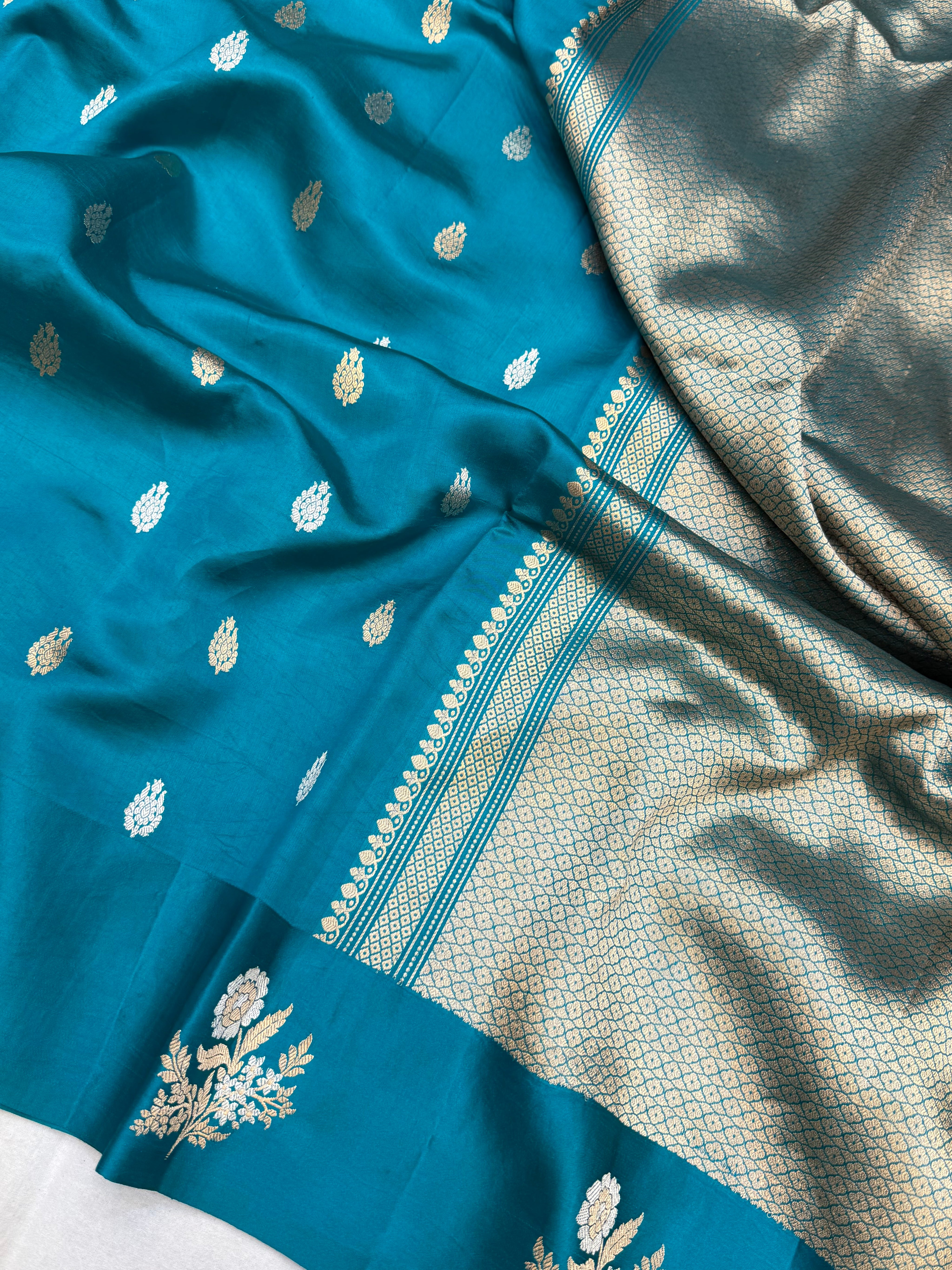Pure Mango Silk Banarasi Handloom Saree