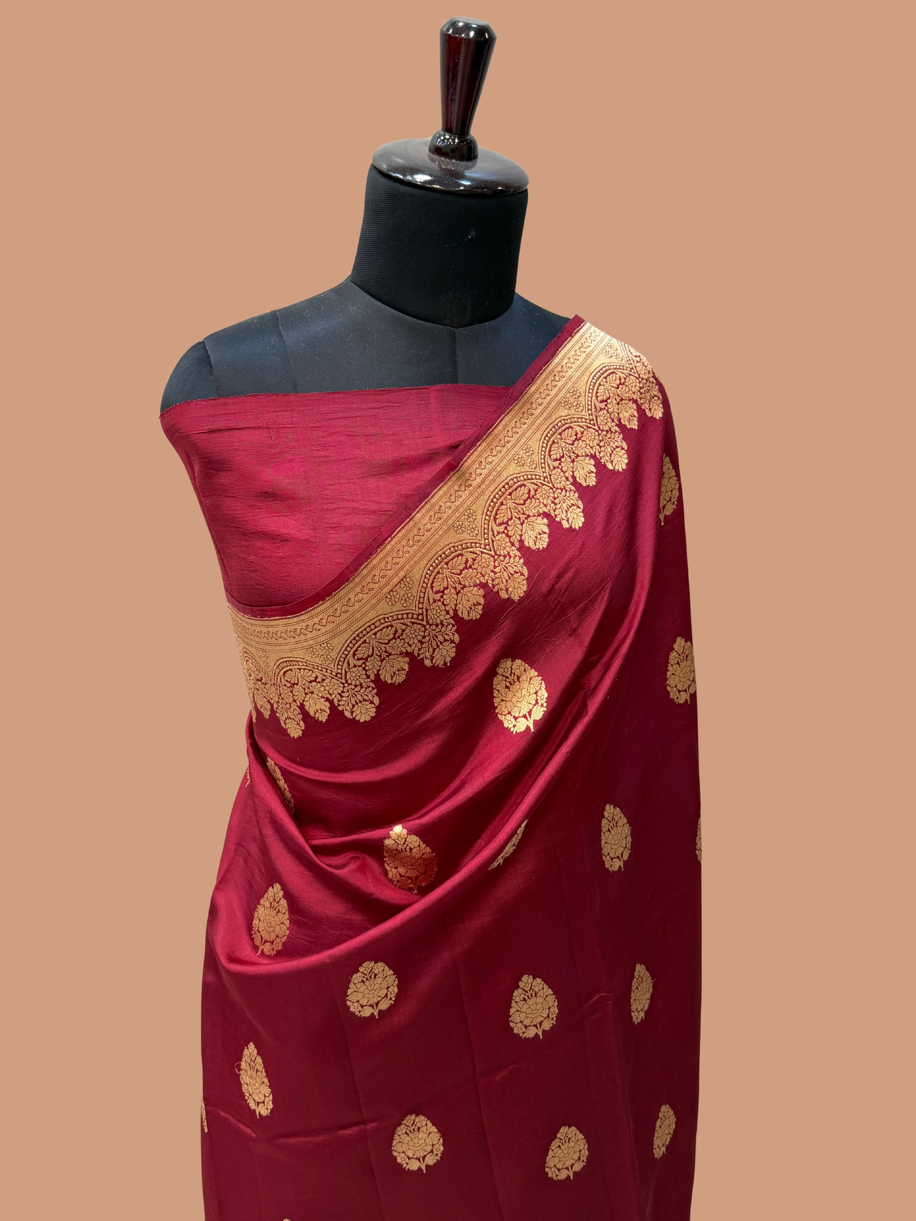 Pure Mango Silk Banarasi Handloom Saree