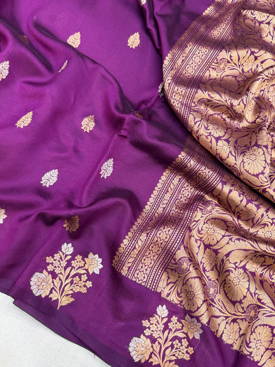 Pure Mango Silk Banarasi Handloom Saree