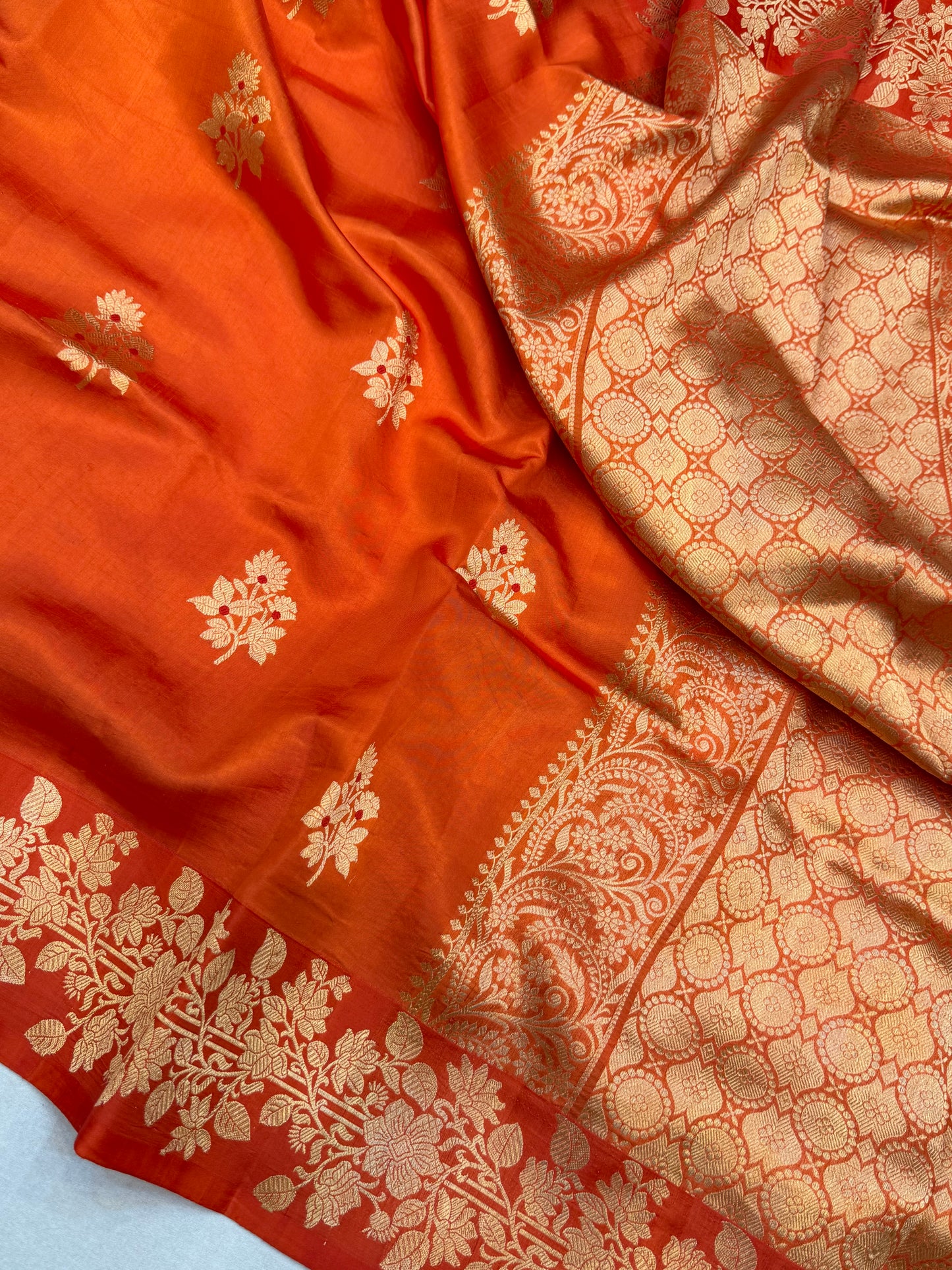 Pure Mango Silk Banarasi Handloom Saree