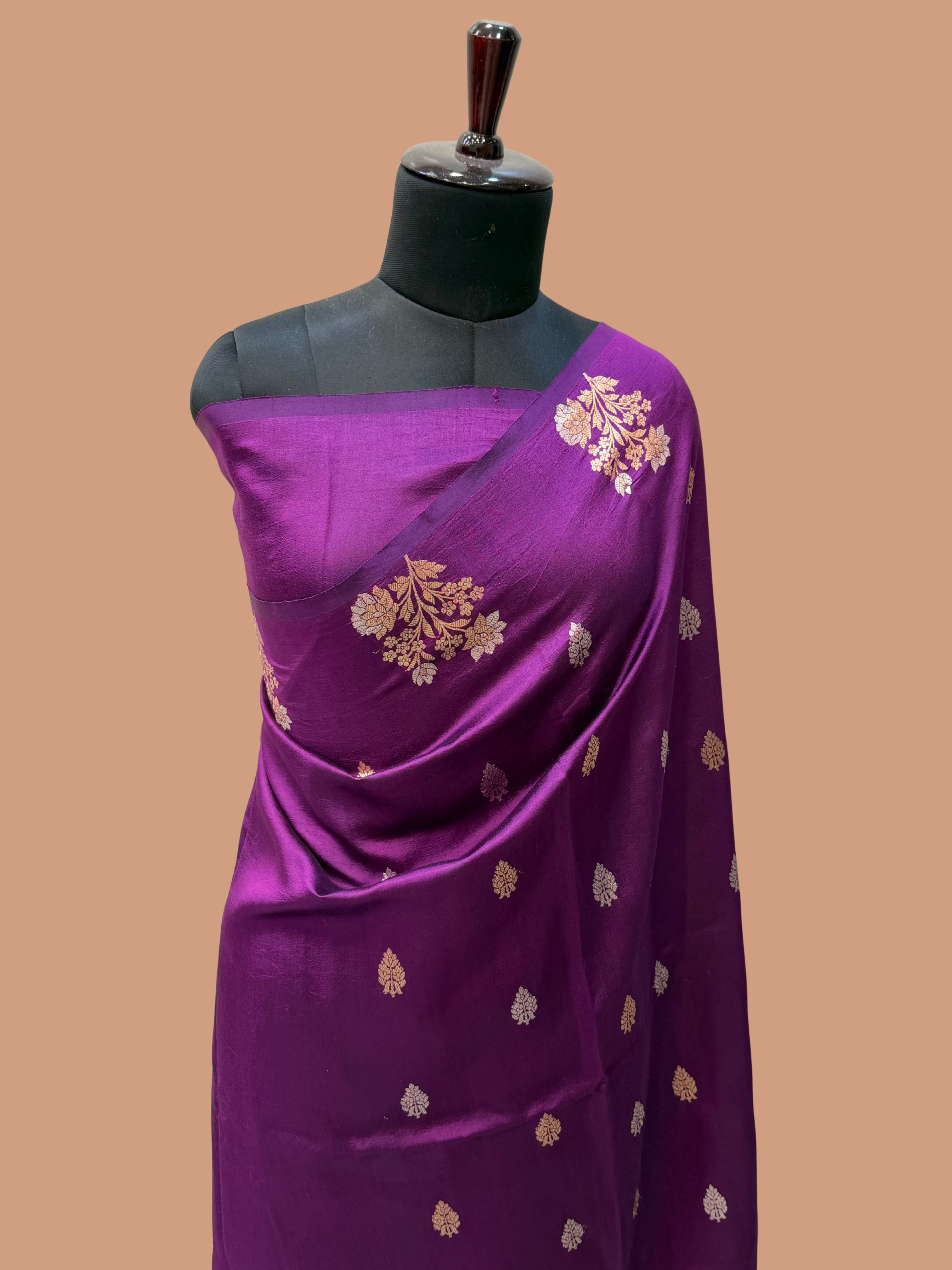 Pure Mango Silk Banarasi Handloom Saree