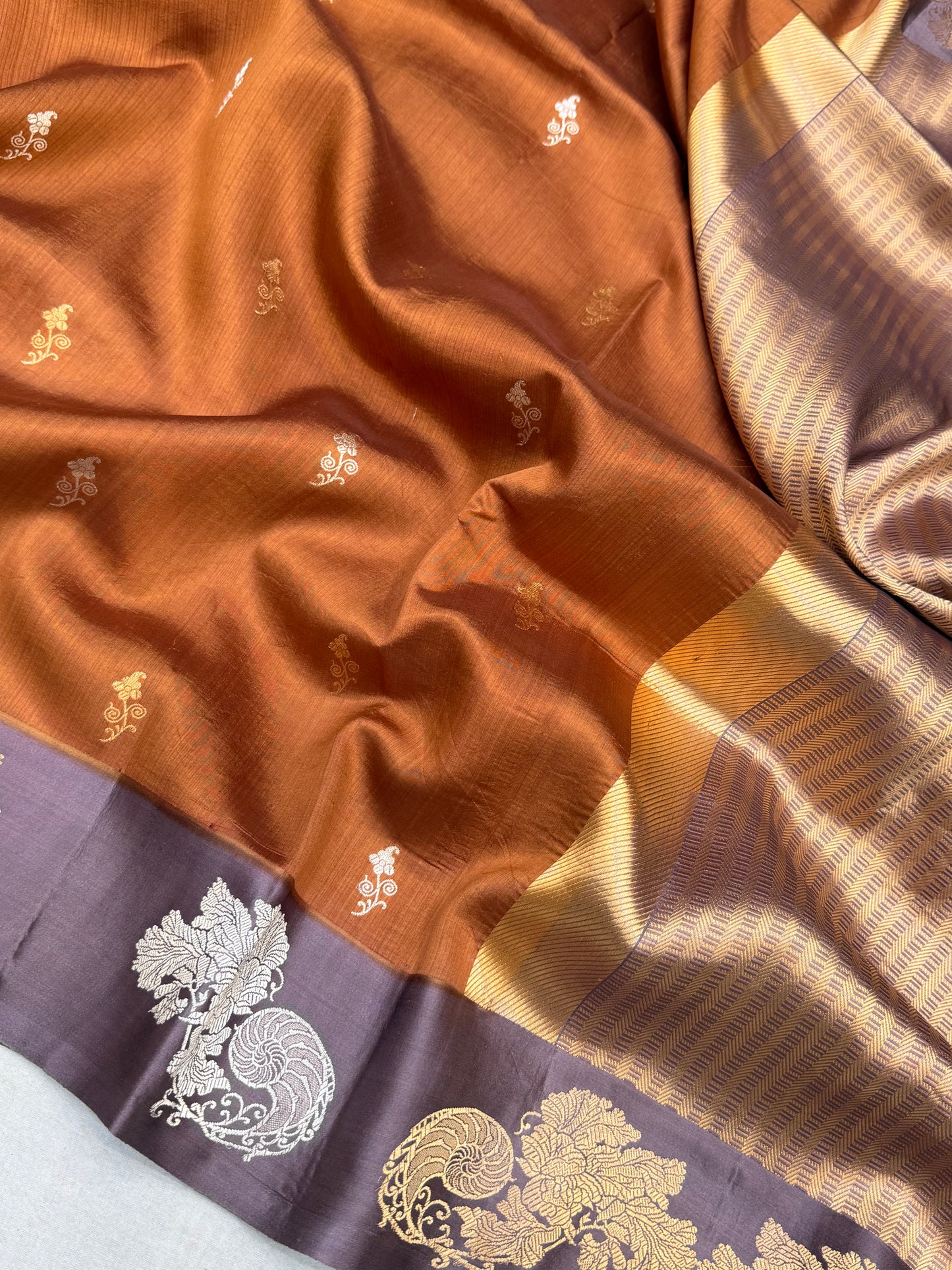 Pure Mango Silk Banarasi Handloom Saree