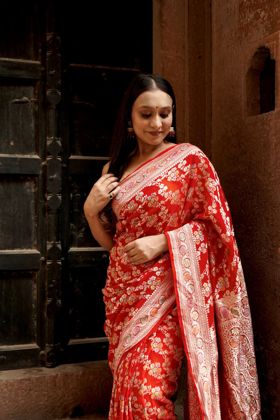 Pure Khaddi Georgette Handbrush Minakari Georgette